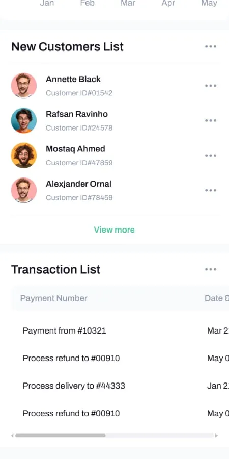 Mobile-responsive dashboard preview
